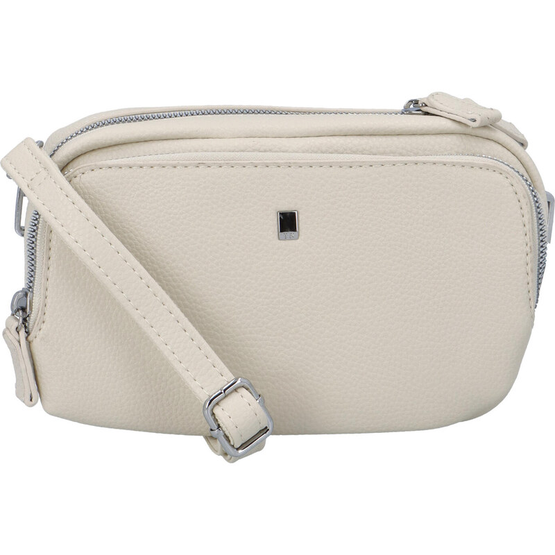 BELLA BELLY Prostorná koženková crossbody Danny, béžová