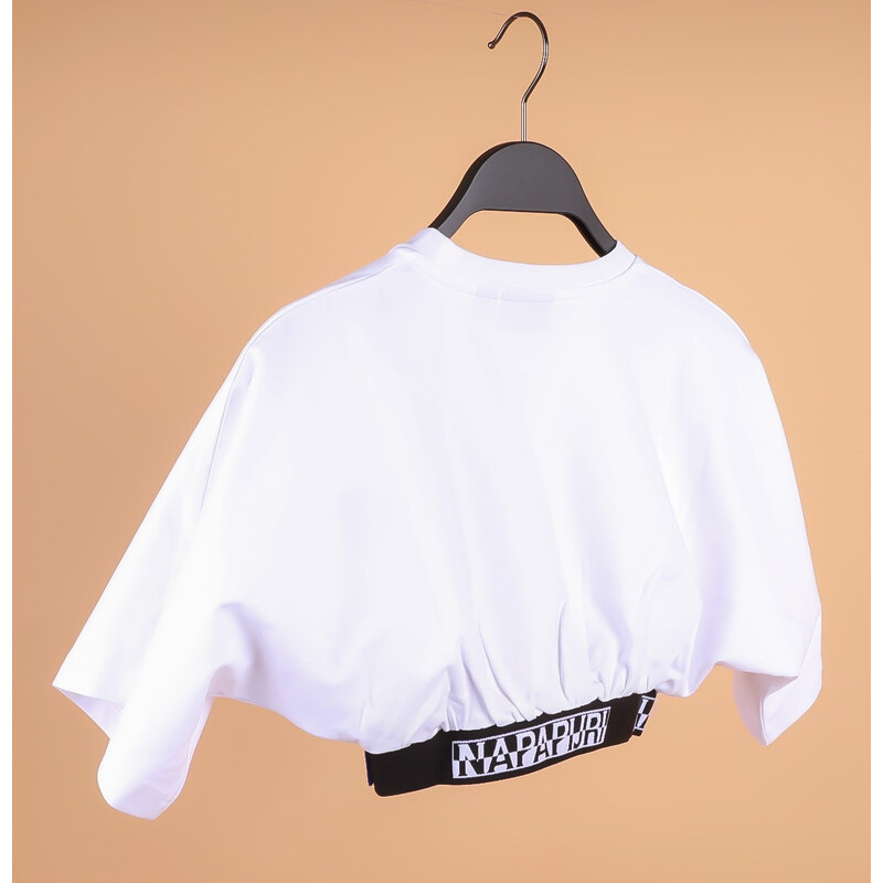 Napapijri dámský bílý crop top S-BOX