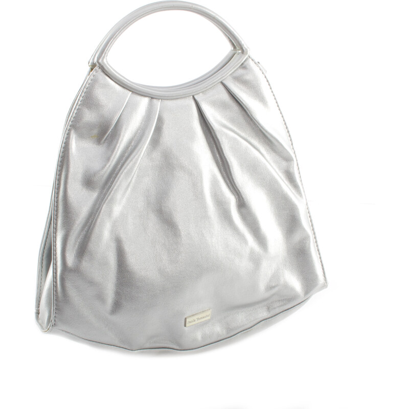 Stříbrná společenská kabelka Paola Tomasini 30 stříbrná