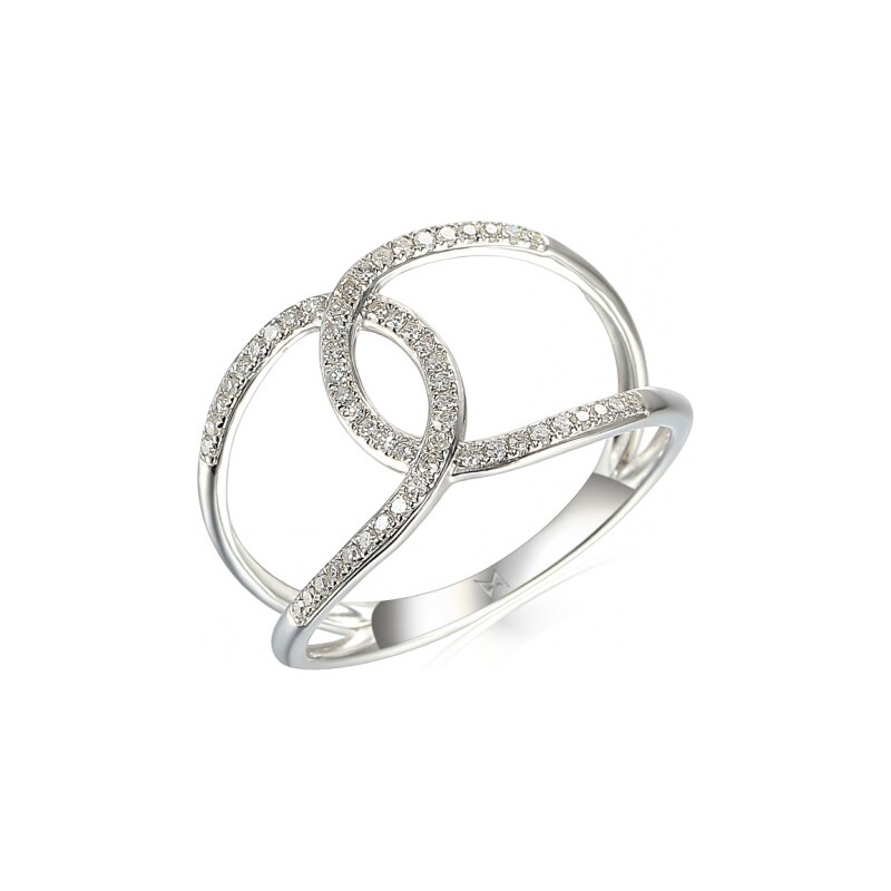 Gems, Diamantový prsten Emory, bílé zlato s brilianty, vel. 52, prům. 114406977