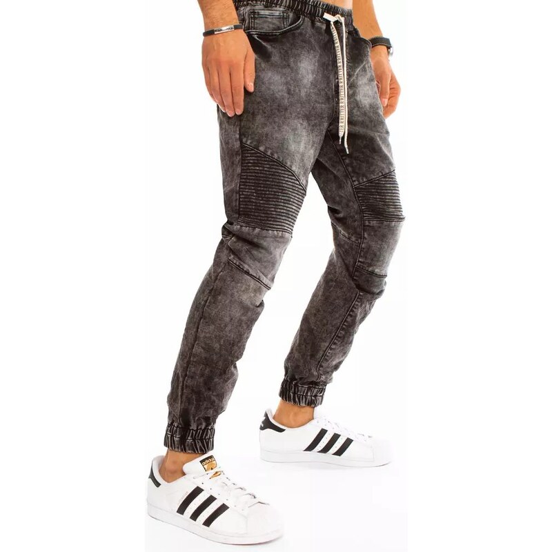 Buďchlap Trendové tmavě-šedé džíny