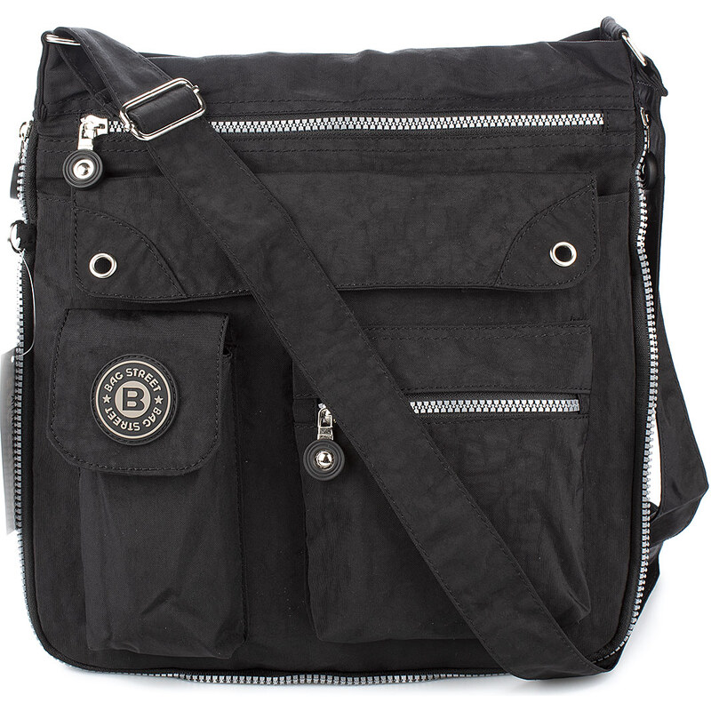 Bag Street Lehká volnočasová kabelka přes rameno černá 2221 59936308