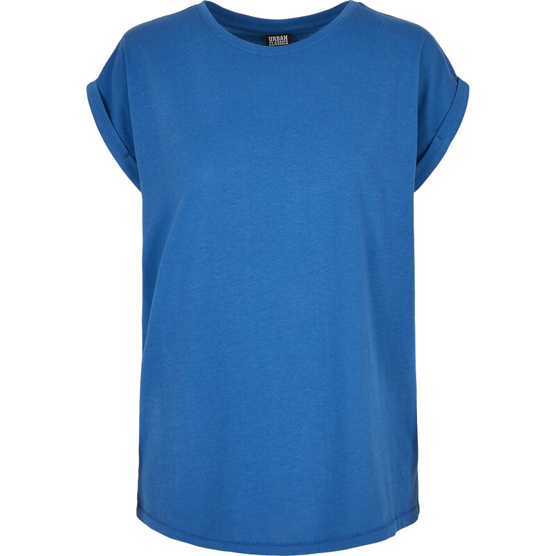 Urban Classics Dámské tričko s krátkým rukávem URBAN CLASSICS (TB771) Sportovní modrá XS