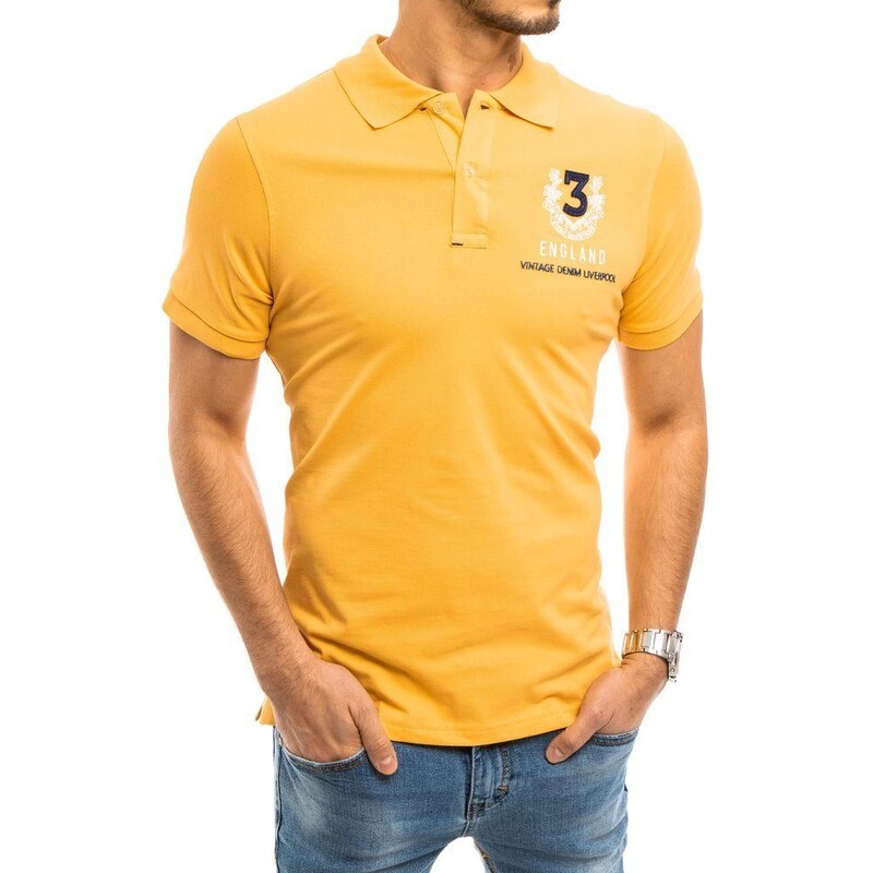 Buďchlap Žlutá polokošile v moderním provedení