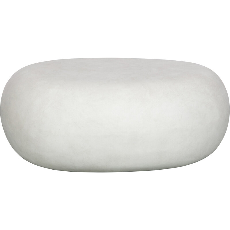 Hoorns Bílý konferenční stolek Peblo 65x49 cm