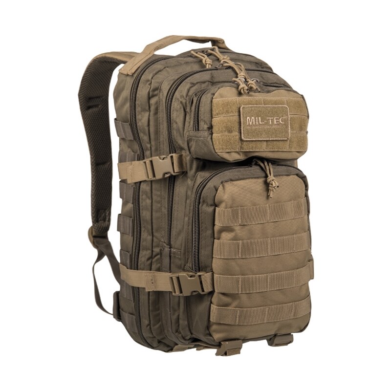 MILTEC Střední batoh Assault zelený/coyote 20L