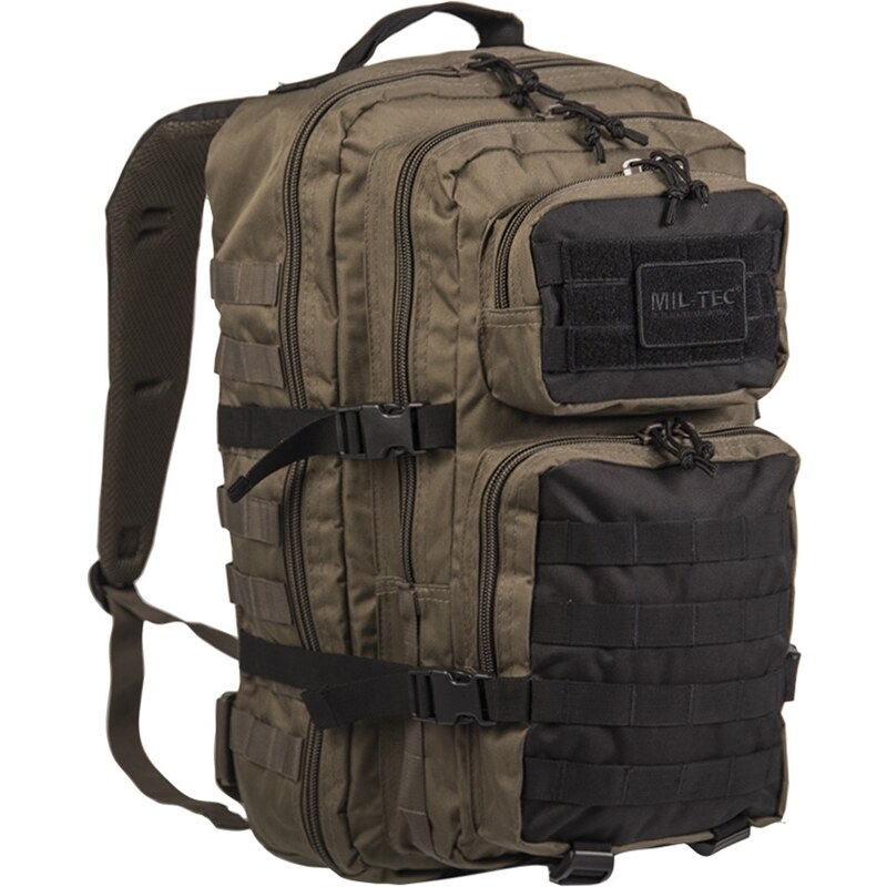 MILTEC Velký batoh Assault II zelený/černý 36L