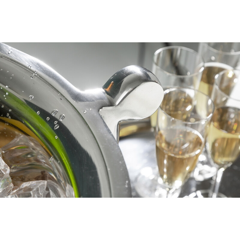 Moebel Living Stříbrná nádoba na chlazení Šampaňského Champagne 65 cm