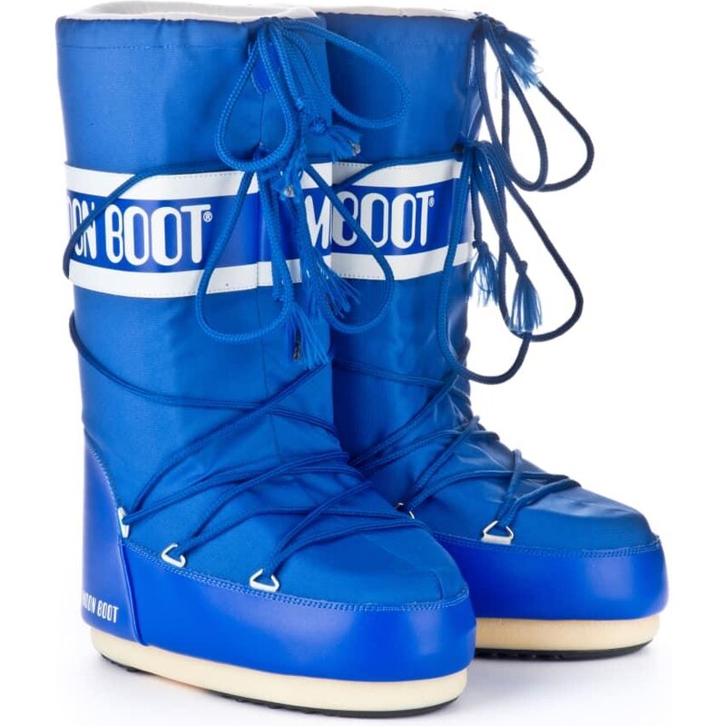 boty MOON BOOT ICON NYLON, 075 electric blue Velikost 27/30