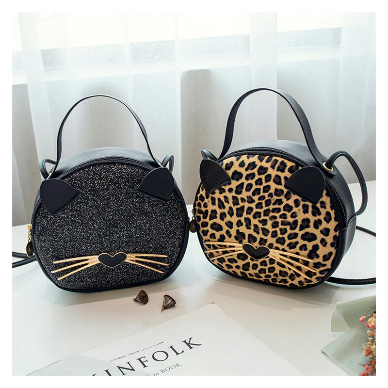Dětská kabelka - kočička - leopard