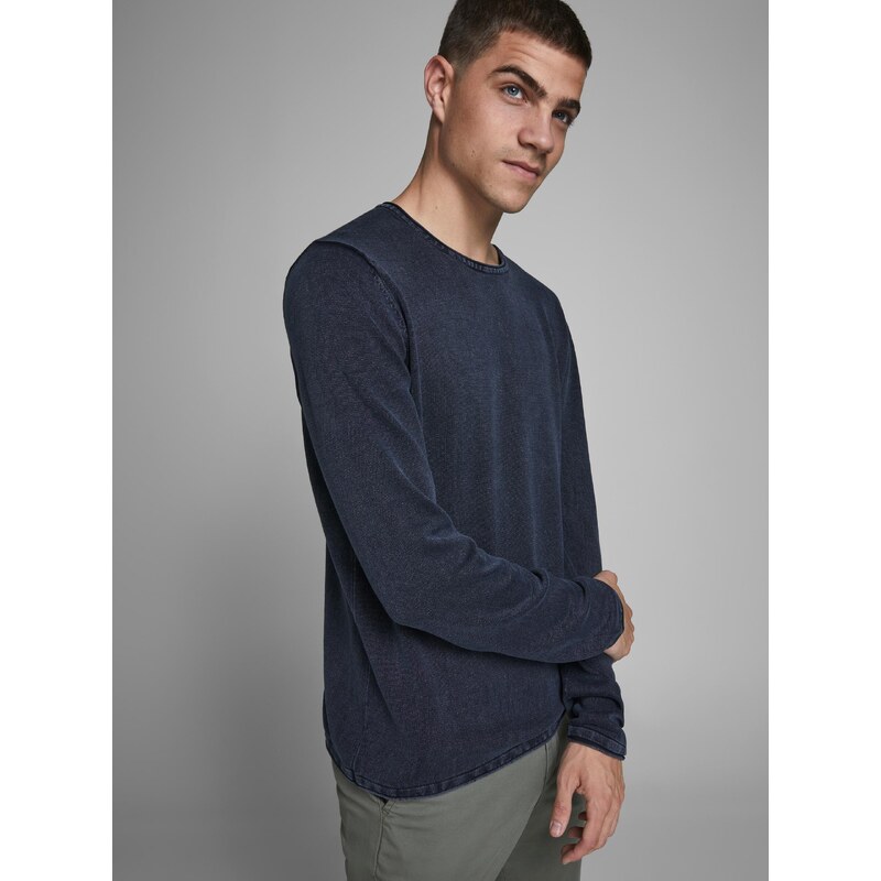 Tmavě modrá mikina Jack & Jones Leo - Pánské