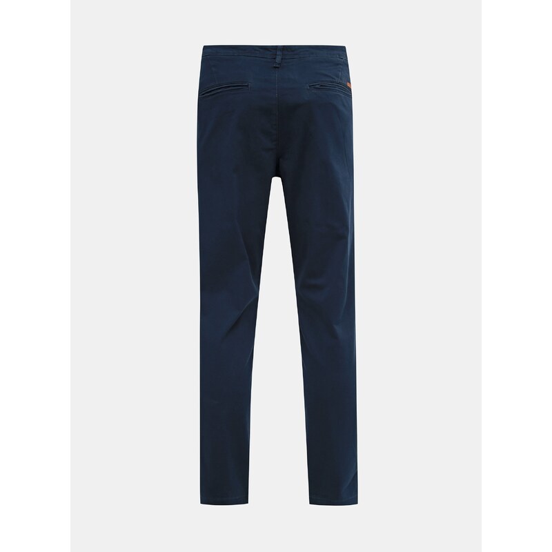 Tmavě modré chino kalhoty Jack & Jones Marco - Pánské