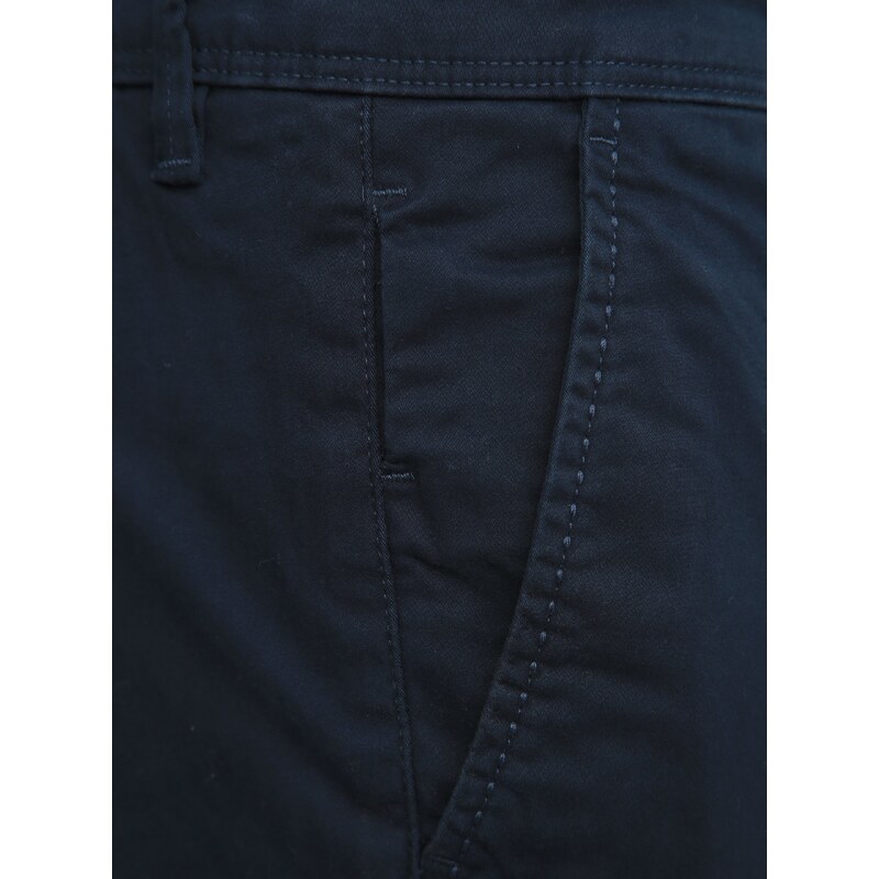 Tmavě modré chino kalhoty Jack & Jones Marco - Pánské