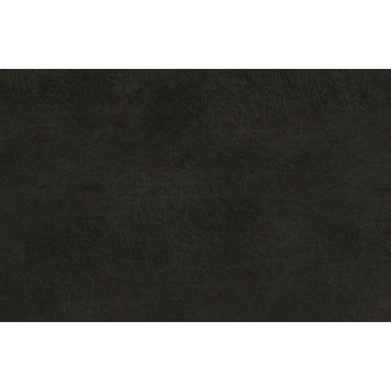 Hoorns Černá koženková rohová pohovka Raden 300 cm, pravá