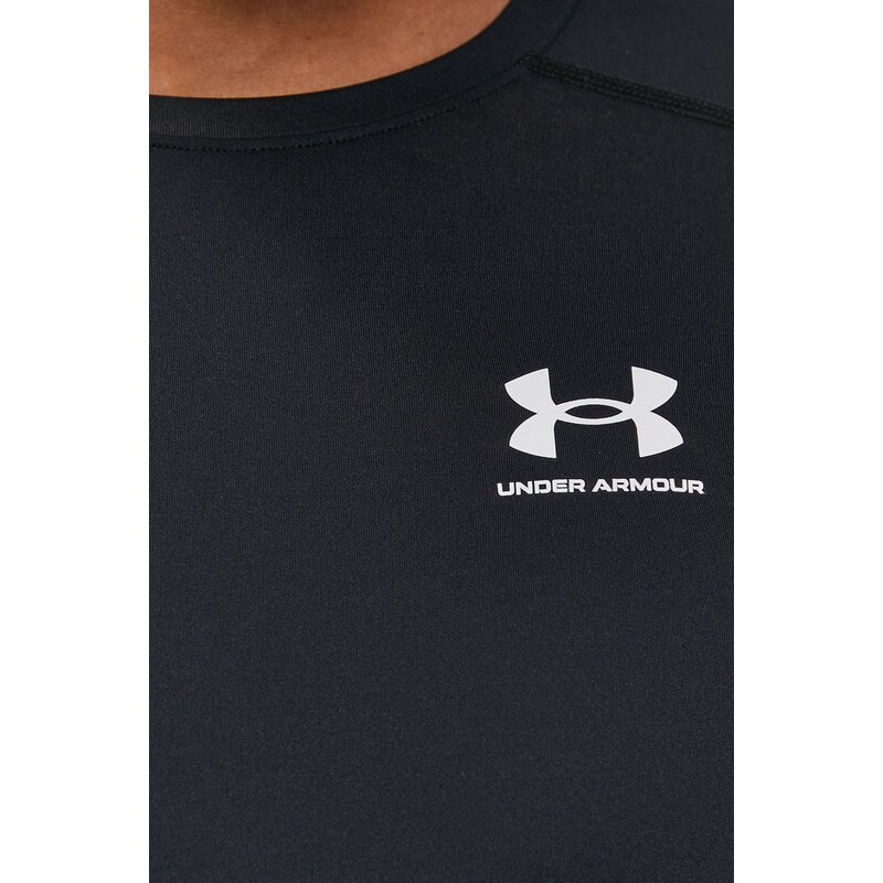 Tréninkové tričko s dlouhým rukávem Under Armour černá barva, 1361524