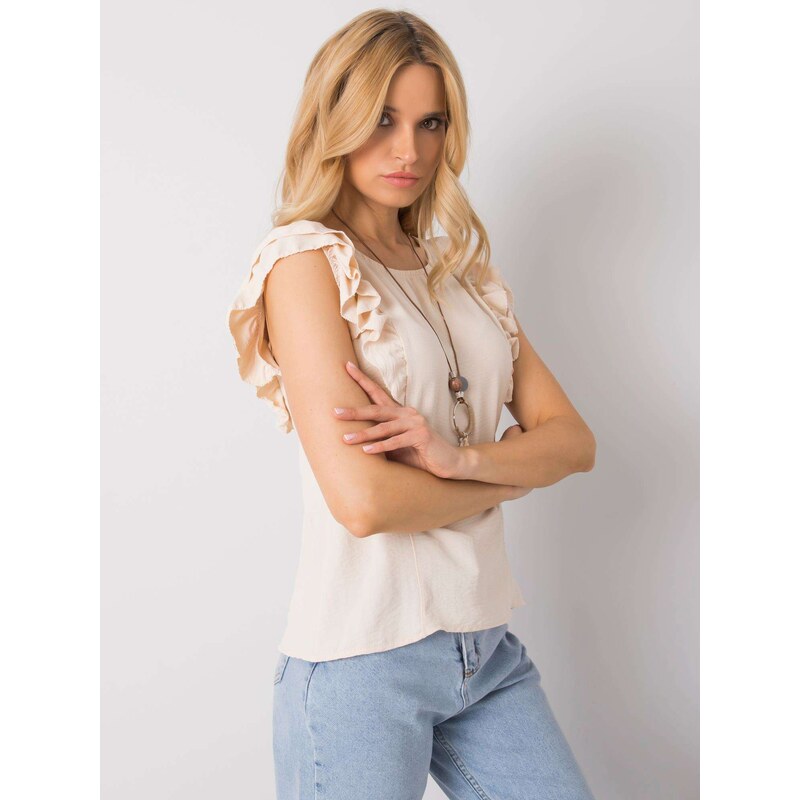 Och Bella Blouse-TW-BZ-BI-BF002.88-light beige