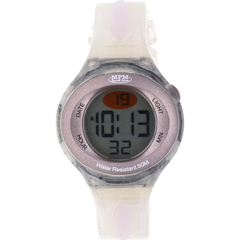 MPM Bílé digitální hodinky MPM 397-ES04233 (white) 114945861