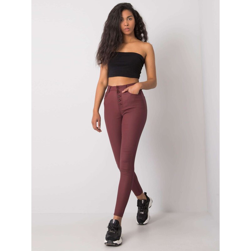 Daysie Trousers-EM-SP-F663.50P-burgundy