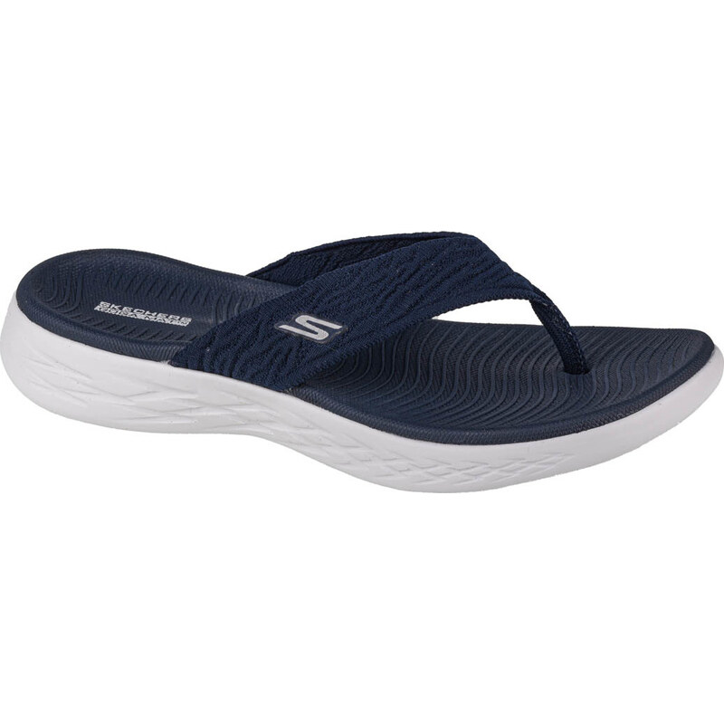 Tmavě modré dámské žabky Skechers On The Go 600 Sunny Tmavě modrá 108936021