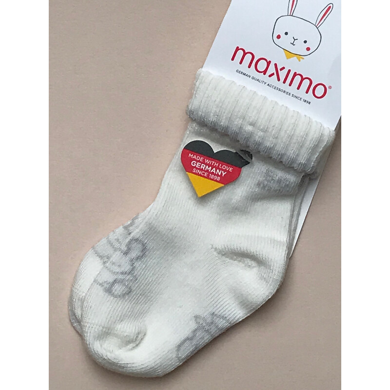 Maximo Kojenecké ponožky Zajíček bílé