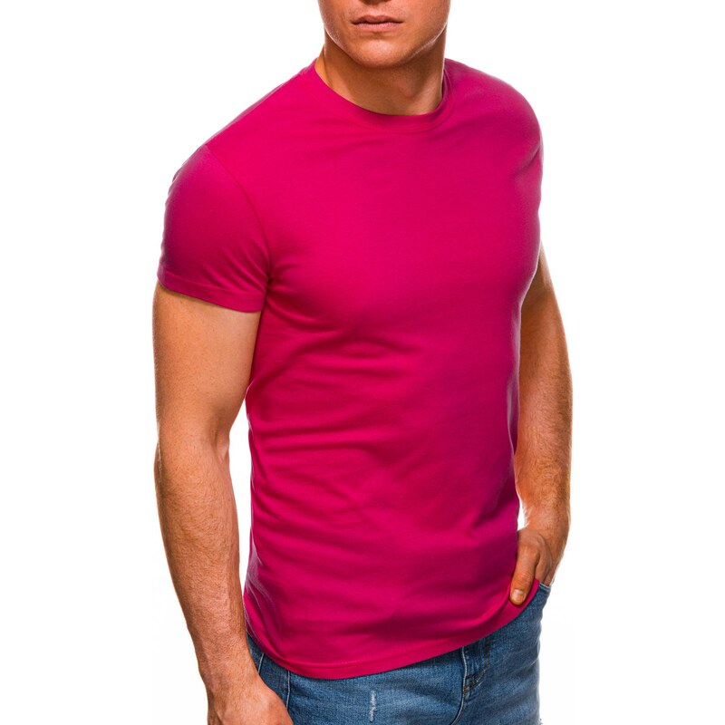 EDOTI Pánské základní tričko 970S - tmavě růžové