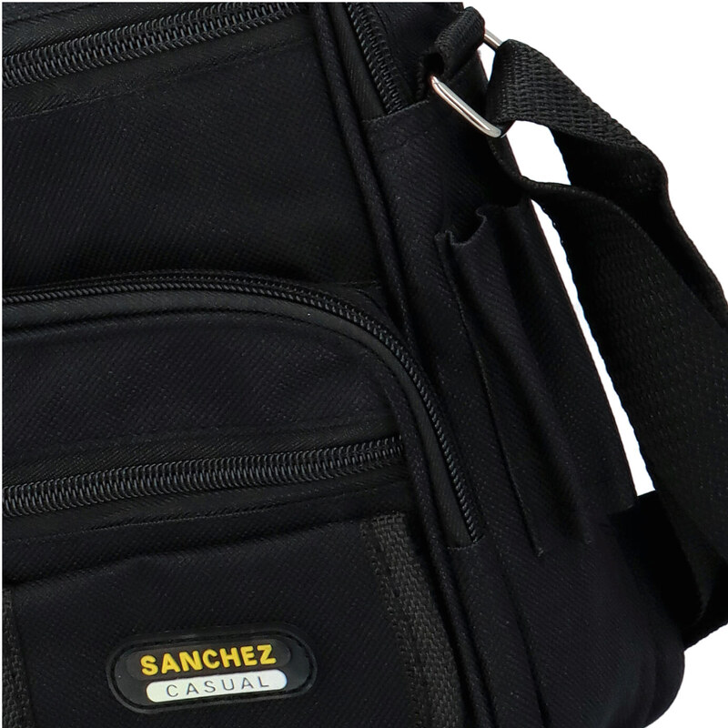 Pánská látková taška černá - Sanchez Jussien černá
