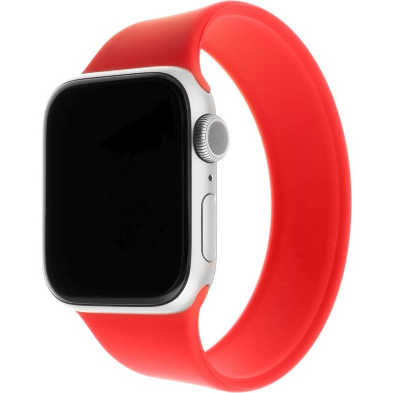 Elastický silikonový řemínek FIXED Silicone Strap pro Apple Watch 38/40/41mm, velikost XS, červený FIXESST-436-XS-RD