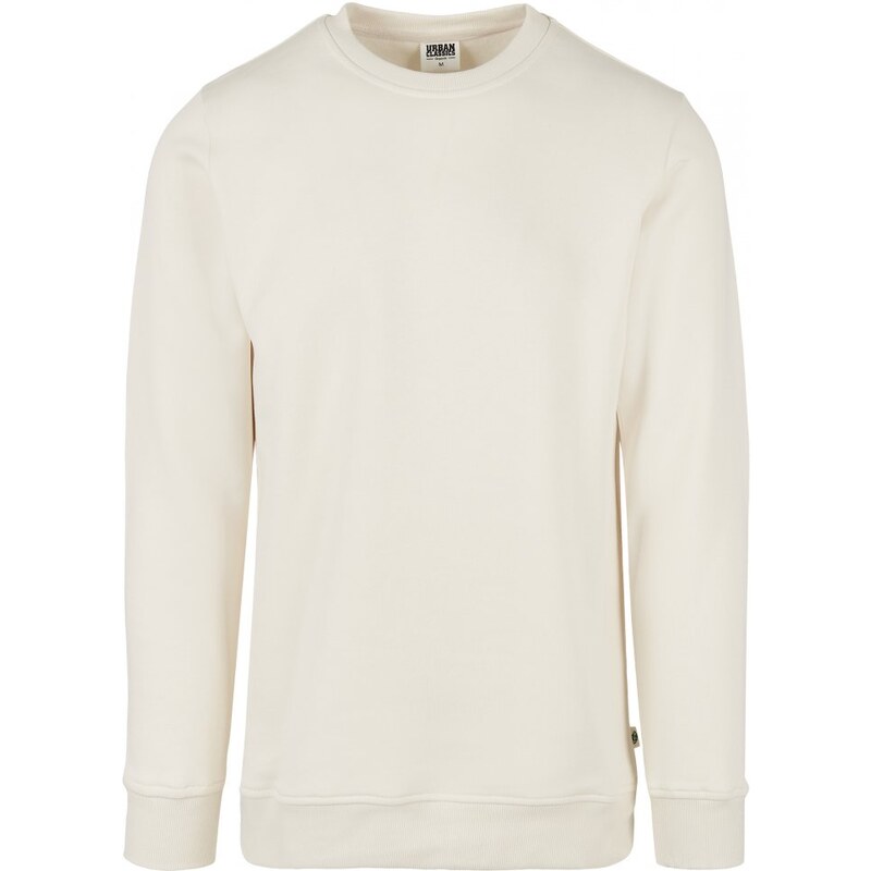 URBAN CLASSICS Organic Basic Crew - whitesand