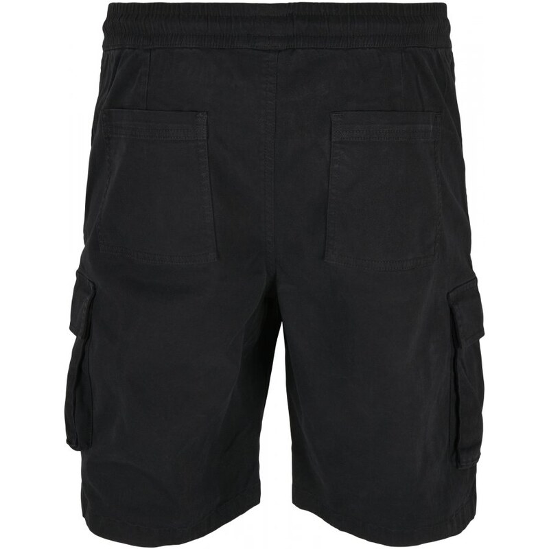 URBAN CLASSICS Drawstring Cargo Shorts - black