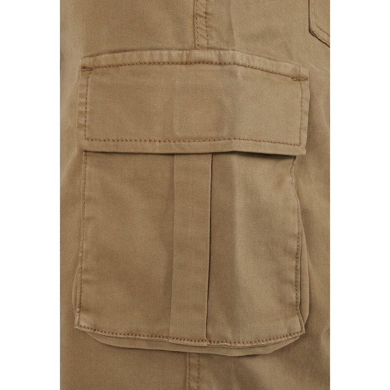 URBAN CLASSICS Drawstring Cargo Shorts - darksand