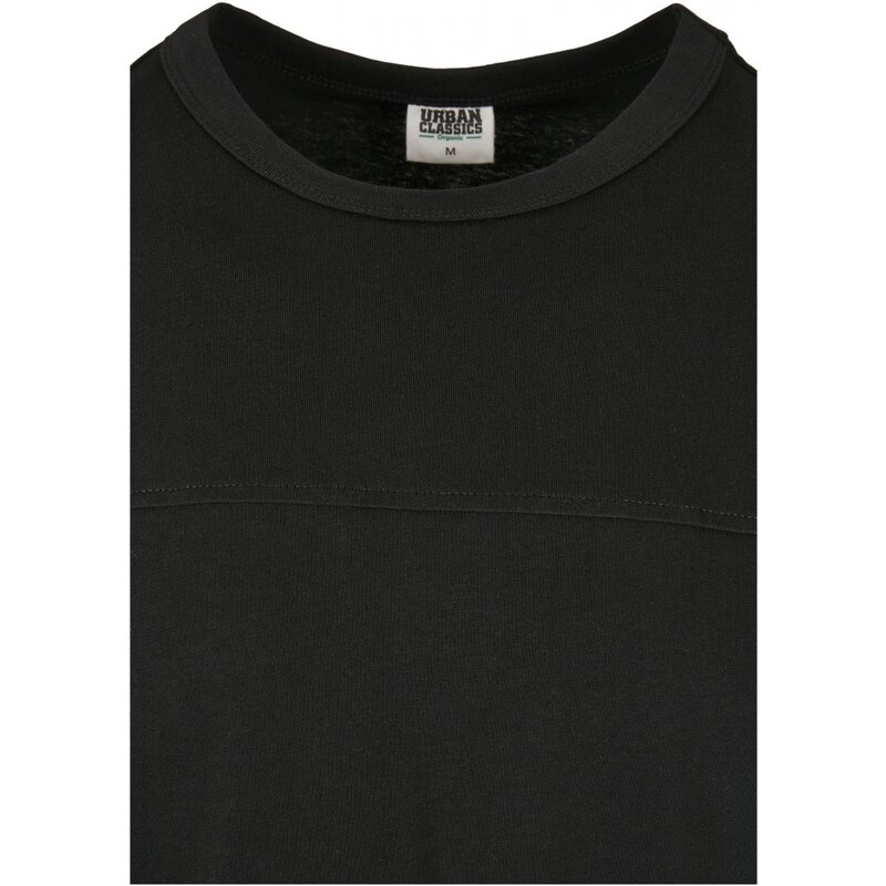 URBAN CLASSICS Organic Cotton Short Curved Oversized LS - black