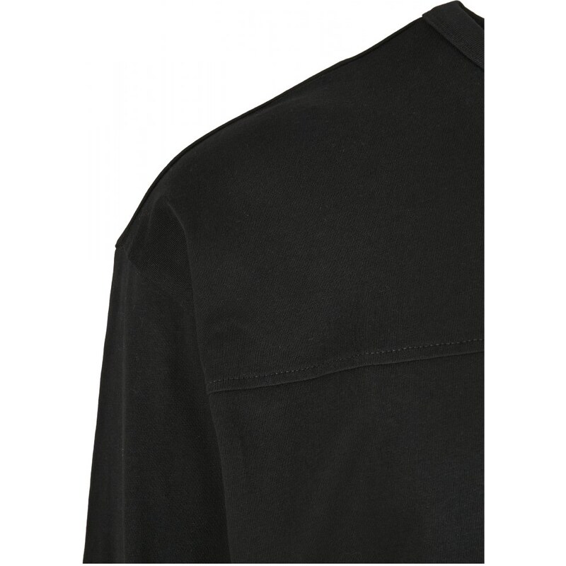 URBAN CLASSICS Organic Cotton Short Curved Oversized LS - black