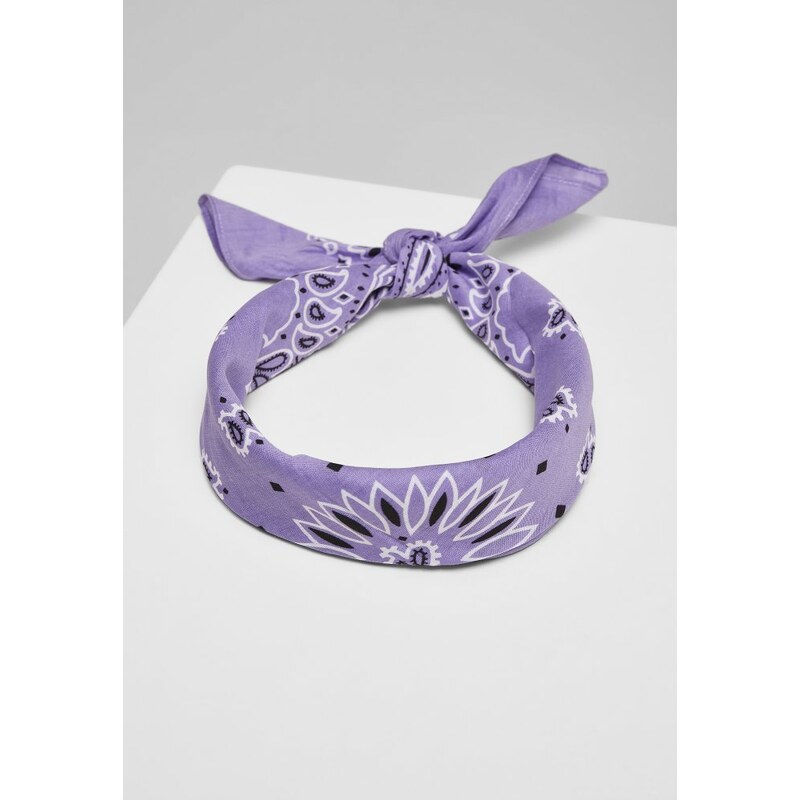 URBAN CLASSICS Multicolor Bandana 3-Pack - violet+white+rose