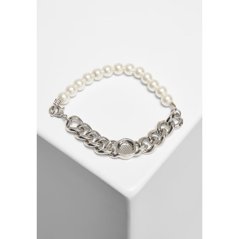 URBAN CLASSICS Pearl Flat Chain Bracelet 66048468