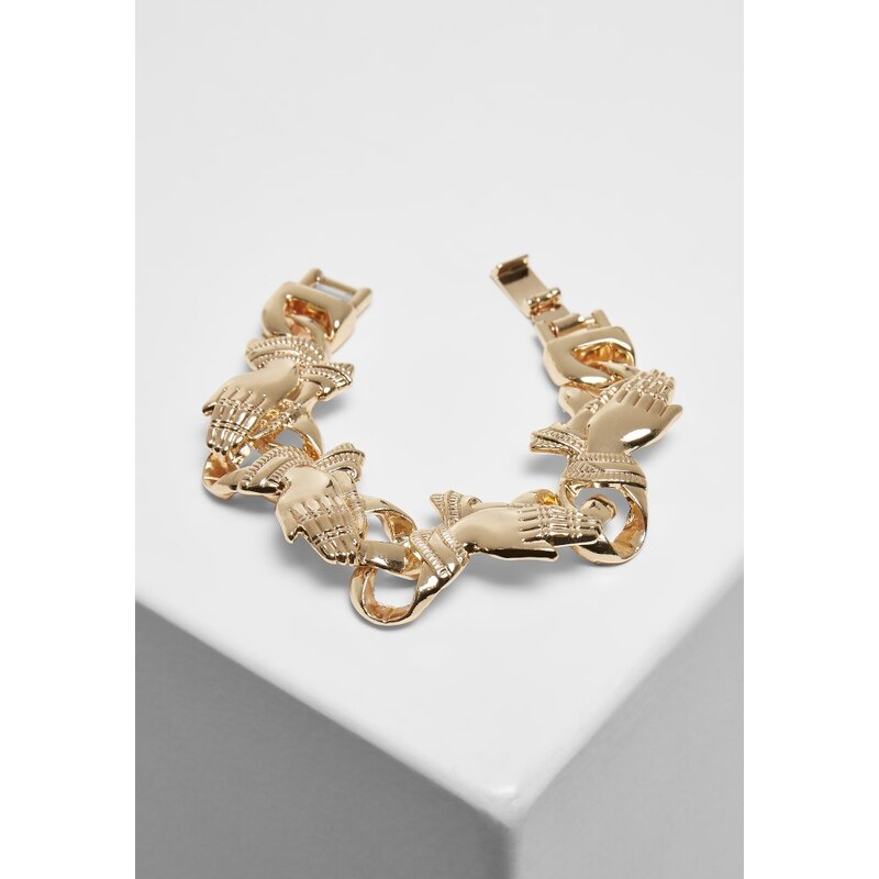 URBAN CLASSICS Pray Hands Bracelet - gold