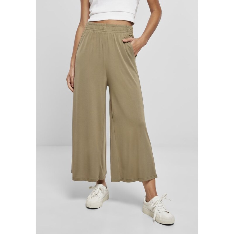 Kalhoty Urban Classics Ladies Modal Culotte - khaki