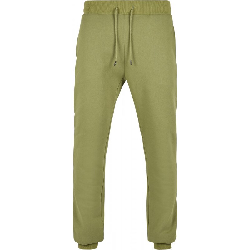 Pánské tepláky Urban Classics Organic Basic Sweatpants - zelené