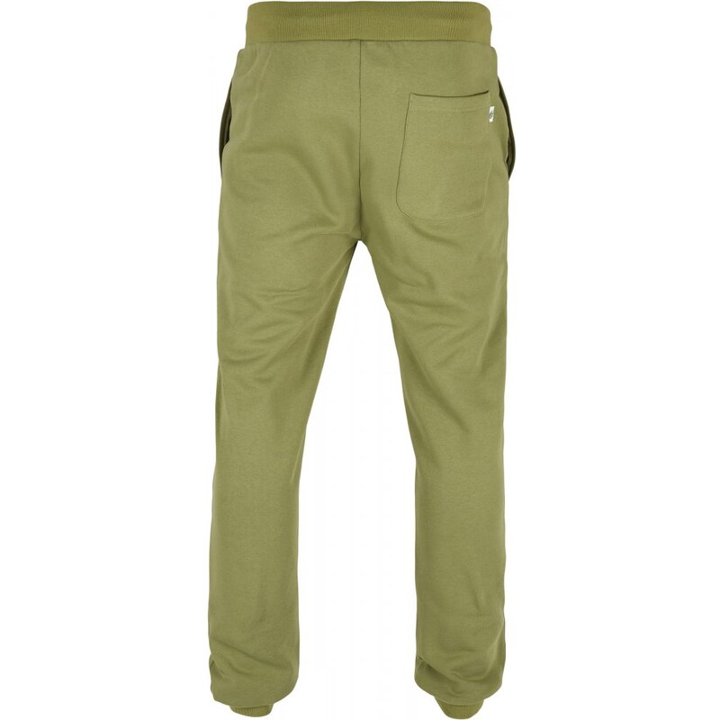 Pánské tepláky Urban Classics Organic Basic Sweatpants - zelené