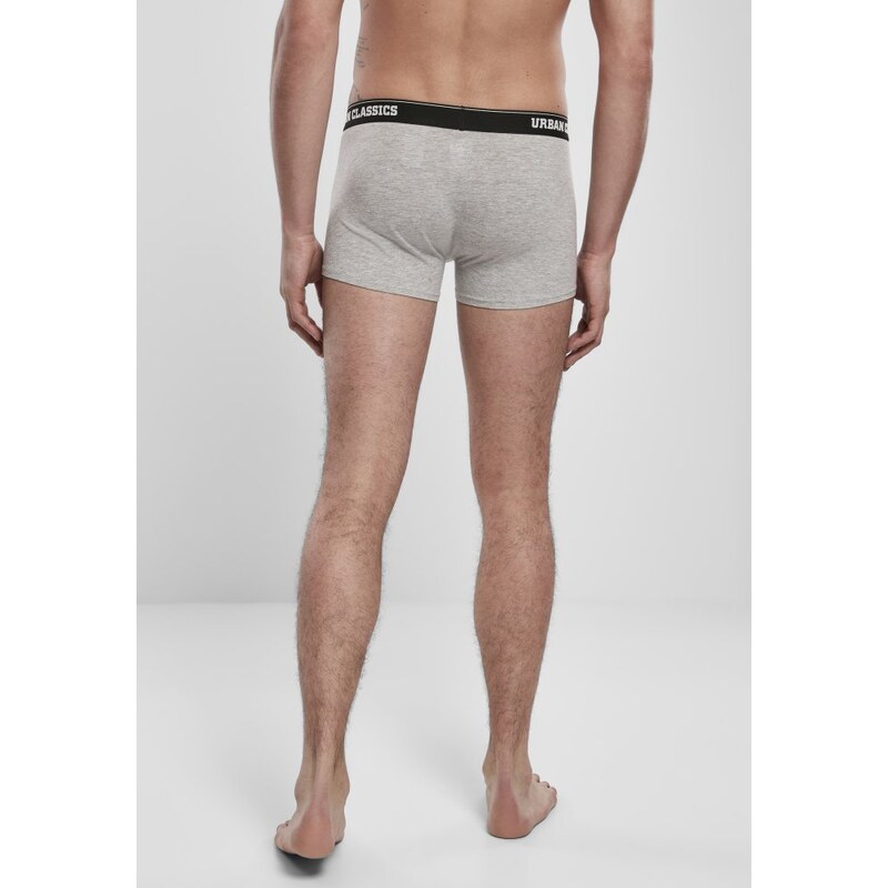 URBAN CLASSICS Boxer Shorts 3-Pack - island aop+lime+grey