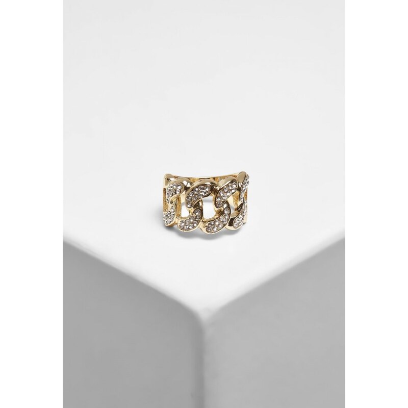 URBAN CLASSICS Diamond Ring 3-Pack gold