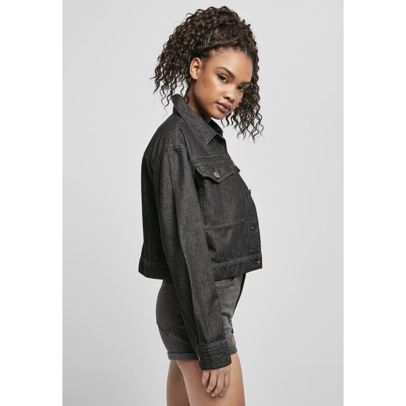 URBAN CLASSICS Ladies Short Oversized Denim Jacket