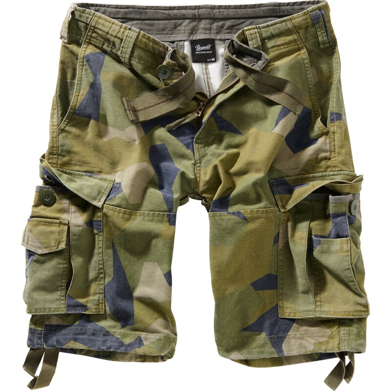 Brandit Vintage cargo šortky švédské camo