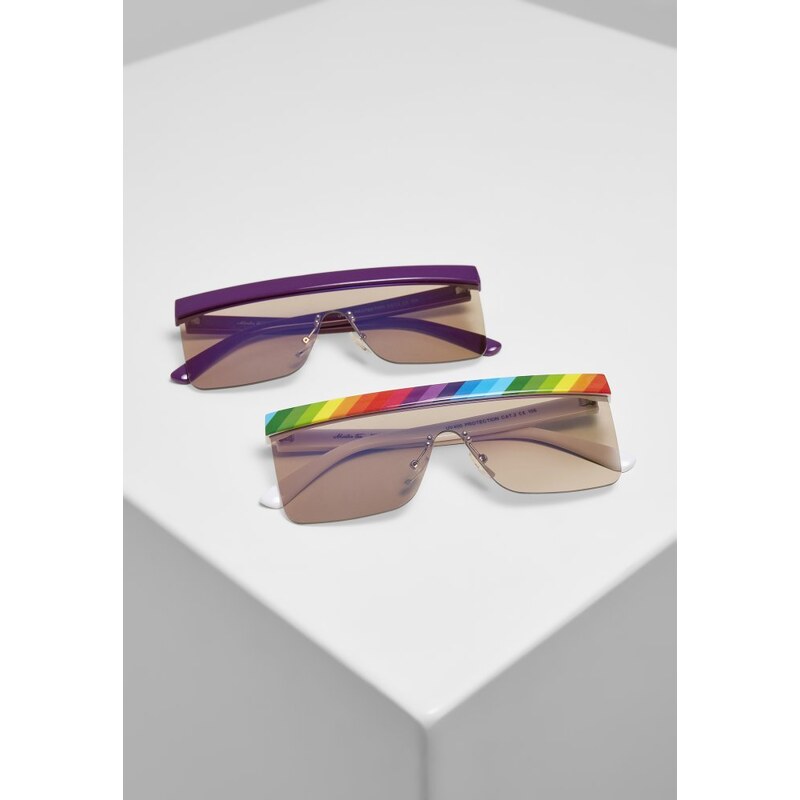 URBAN CLASSICS Pride Sunglasses 2-Pack