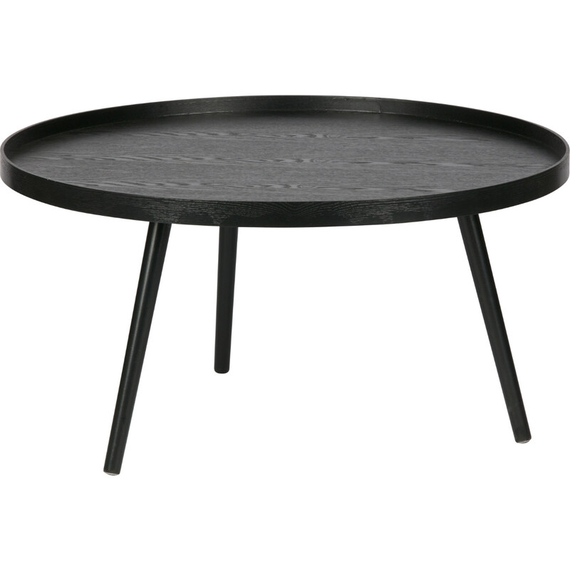 Hoorns Černý borovicový konferenční stolek Mireli 78 cm