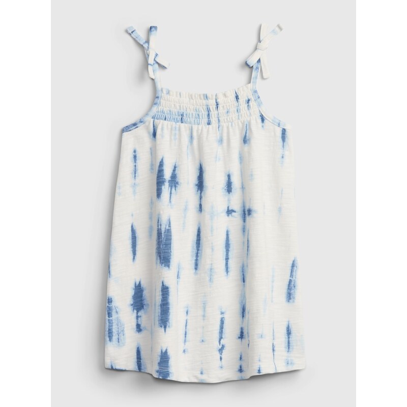 GAP Dětské šaty tie smock dress - Holky