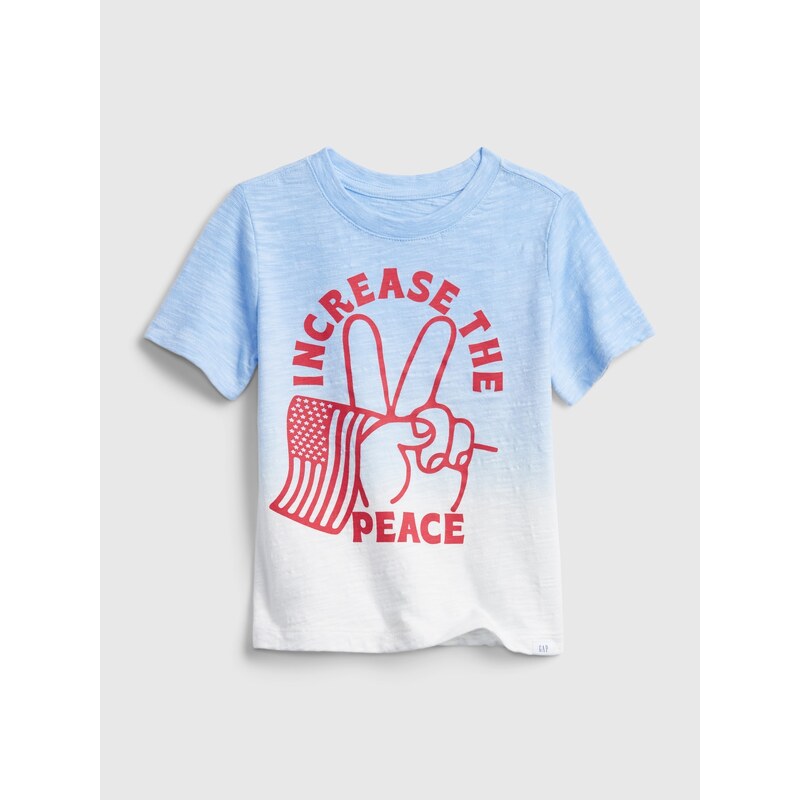 GAP Dětské tričko short sleeve graphic t-shirt - Kluci