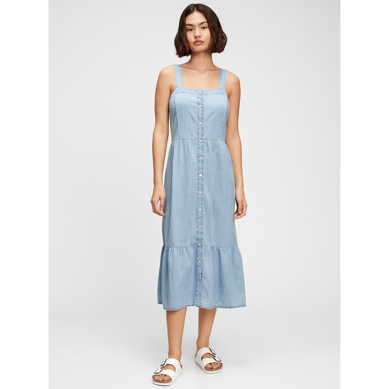 GAP Šaty denim dress - Dámské