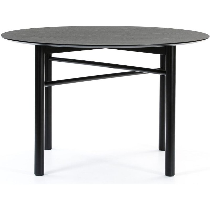 Černý jasanový jídelní stůl Teulat Junco 120 cm