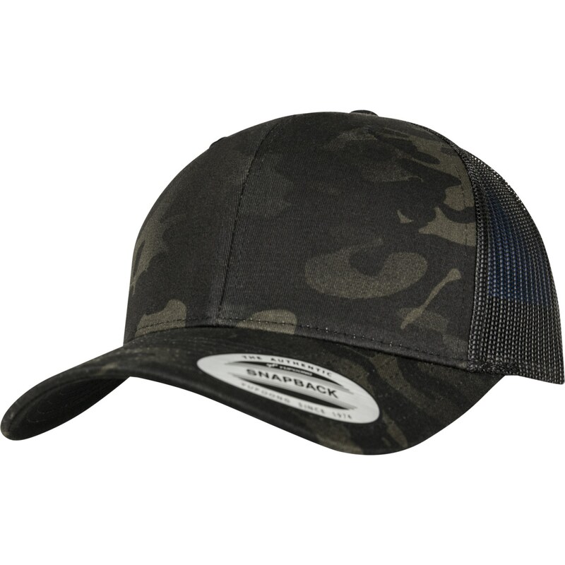 Flexfit Kšiltovka čedičová šedá / khaki / olivová / černá