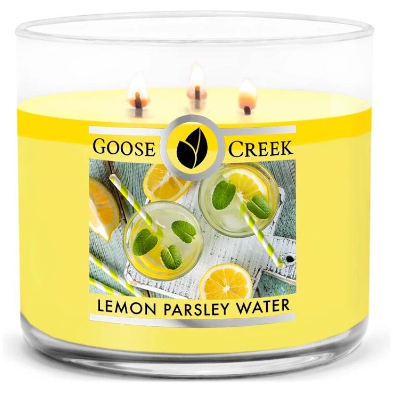 Goose Creek – vonná svíčka Lemon Parsley Water (Citronová limonáda), 411 g